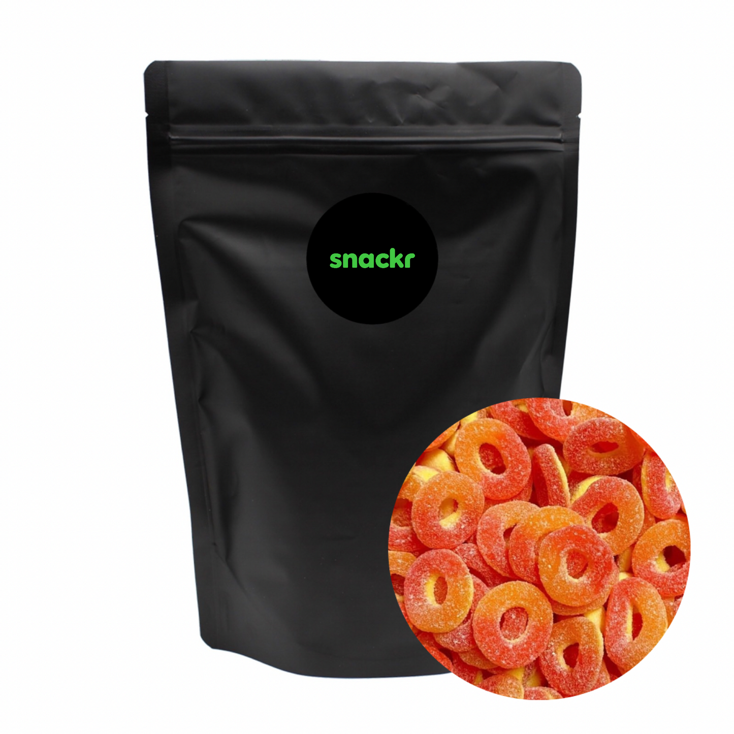 Peach Rings Resealable Pouch