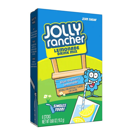 Jolly Rancher Blue Raspberry Lemonade Singles to Go Drink Mix 19.3g