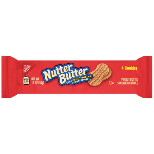 Nutter Butter Pack of 4 Cookies 56g