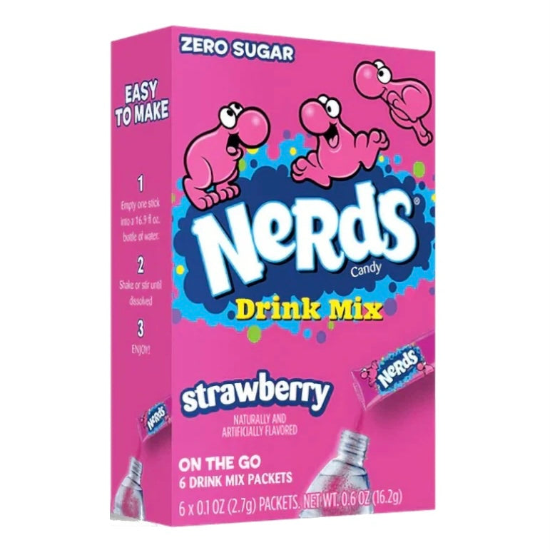 Nerds Strawberry Singles to Go Drink Mix 16.2g