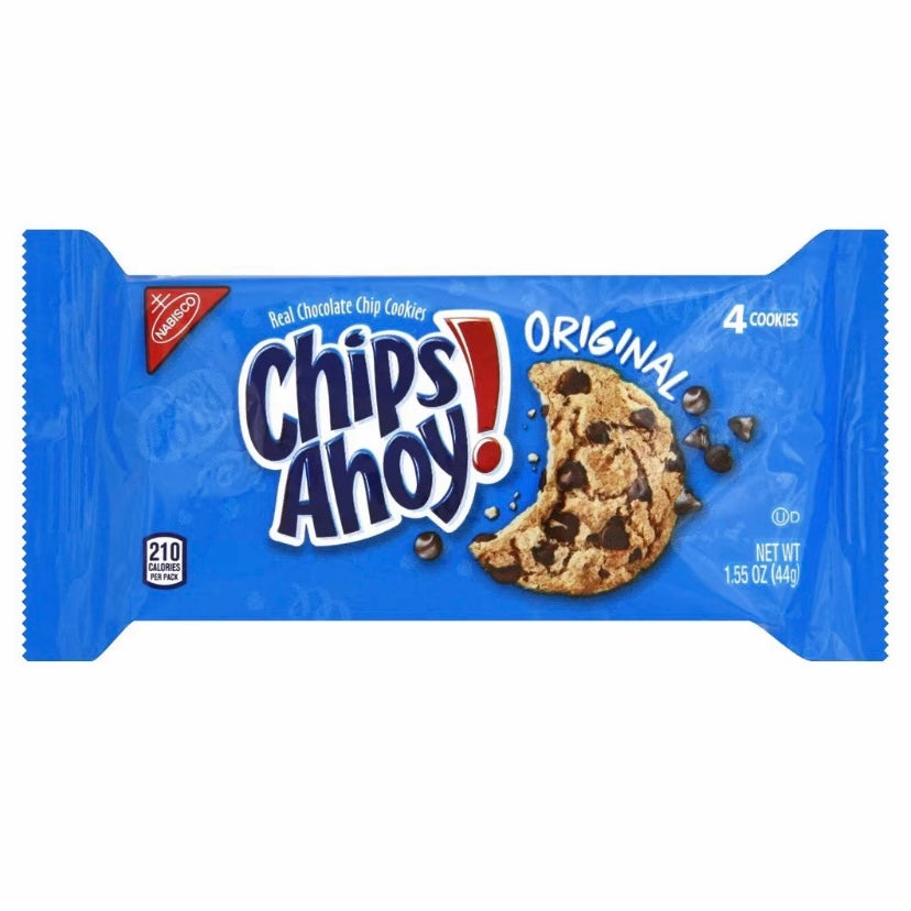 Chips Ahoy Pack of 4 Cookies 44g